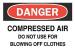 6F859 - Danger Sign, 7 x 10In, R and BK/WHT, ENG Подробнее...