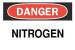 6F899 - Danger Sign, 7 x 10In, R and BK/WHT, ENG Подробнее...