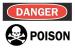 6F907 - Danger Sign, 10 x 14In, R and BK/WHT, ENG Подробнее...