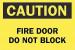 6FF89 - Fire Door Sign, 7 x 10In, BK/YEL, ENG, Text Подробнее...