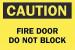 6FF90 - Fire Door Sign, 10 x 14In, BK/YEL, ENG, Text Подробнее...