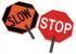 6FGK0 - Paddle Sign, Stop/Slow, 18 In. H Подробнее...