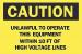 6FH17 - Caution Sign, 7 x 10In, BK/YEL, ENG, Text, HV Подробнее...
