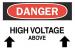 6FH35 - Danger Sign, 10 x 14In, R and BK/WHT, ENG Подробнее...