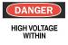 6FH53 - Danger Sign, 10 x 14In, R and BK/WHT, ENG Подробнее...