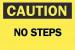 6FJ87 - Caution Sign, 7 x 10In, BK/YEL, No Steps Подробнее...