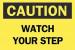 6FK01 - Caution Sign, 7 x 10In, BK/YEL, ENG, Text Подробнее...