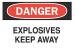 6FK46 - Danger Sign, 10 x 14In, R and BK/WHT, ENG Подробнее...