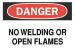 6FK63 - Danger Sign, 7 x 10In, R and BK/WHT, ENG Подробнее...