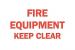 6FL06 - Fire Equipment Sign, 10 x 14In, R/WHT, ENG Подробнее...