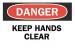 6FR83 - Danger Sign, 7 x 10In, R and BK/WHT, ENG Подробнее...