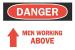 6FT01 - Danger Sign, 7 x 10In, R and BK/WHT, ENG Подробнее...