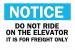 6FT45 - Notice Sign, 10 x 14In, BL and BK/WHT, ENG Подробнее...