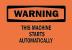 6FT85 - Warning Sign, 10 x 14In, BK/ORN, ENG, Text Подробнее...