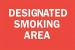 6FV74 - Smoking Area Sign, 10 x 14In, WHT/R, ENG Подробнее...