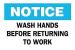 6FW23 - Notice Sign, 10 x 14In, BL and BK/WHT, ENG Подробнее...