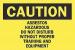 6G250 - Caution Sign, 7 x 10In, BK/YEL, ENG, Text Подробнее...