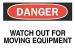 6G566 - Danger Sign, 14 x 20In, R and BK/WHT, ENG Подробнее...