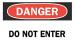 6G585 - Danger Sign, 18 x 24In, R and BK/WHT, ENG Подробнее...