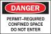 1M070 - Danger Sign, 10 x 14In, R and BK/WHT, ENG Подробнее...