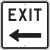 6GLZ2 - Exit Sign, 18 x 18In, BK/WHT, ENGR GR AL Подробнее...