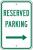 6GME8 - Parking Sign, 18 x 12In, GRN and BL/WHT Подробнее...