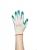 6KF81 - Coated Gloves, XL, White/Green, PR Подробнее...
