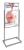 6MVE5 - Sign Holder, Pedestal, 24x36, Alum, Chrome Подробнее...