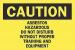 6N826 - Caution Sign, 10 x 14In, BK/YEL, ENG, Text Подробнее...