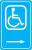 6CFD9 - Handicap Parking Sign, 18 x 12In, WHT/BL Подробнее...