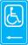 6CFE0 - Parking Sign, 18 x 12In, WHT/BL, SYM Подробнее...