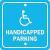 6T426 - Parking Sign, 18 x 18In, WHT/BL Подробнее...