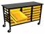 6UYC4 - Mobile Bin Cart, Yellow, 34-3/4 In. H Подробнее...