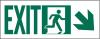 6XY33 - Exit Sign, 5 x 14In, GRN/WHT, Exit, ENG, SURF Подробнее...