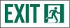 6XY18 - Exit Sign, 5 x 14In, GRN/WHT, Exit, ENG, SURF Подробнее...