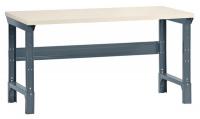 7AN93 Workbench, 72Wx36Dx30-1/4 to 34-1/4 in. H