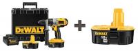 7CZ85 Cordless Hammer Drill/Driver Kit, 18 V