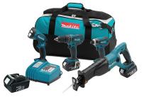 7DA12 Cordless Combo Kit W/Free Bat, 18 V, 4 Pcs