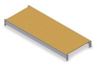 7E572 Shelf, Gray, 4 Ft Width