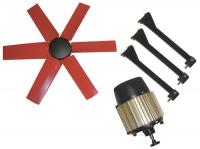 7HX44 Exhaust Fan Kit, 16 In Dia, 2500 CFM, 120 V