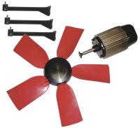 7HY22 Exhaust Fan Kit, 28 In Dia, 8200 CFM, 460 V