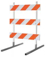 7Y500 Barricade, Left, Orange And Gray