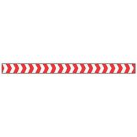 8A165 Barricade Tape, Red/White, 180 ft x 2 In