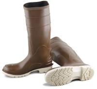 8A324 Knee Boots, Men, 12, Steel Toe, Brn/Crm, 1PR