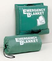 8A885 Emergency Blanket, Black, 70 In. x 82 In.