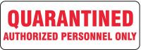 8AA26 Admittance Sign, 3-1/2 x 10In, R/WHT, AL