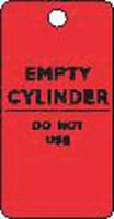 8AA94 Tag, Empty Cylinder, Vinyl, Red, 25PK