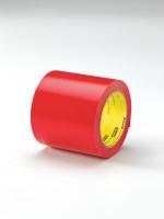 24A774 Marking Tape, Roll, 4In W, 108 ft. L, Red