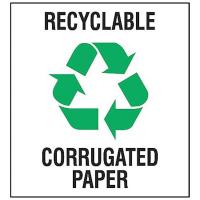 8AAE9 Recycling Label, 10 In. W, 10 In. H, PK 5