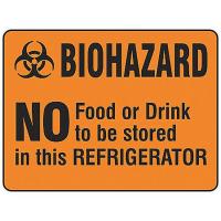 8AAH9 Biohazard Label, 3-1/2 In. W, 5 In. H, PK20